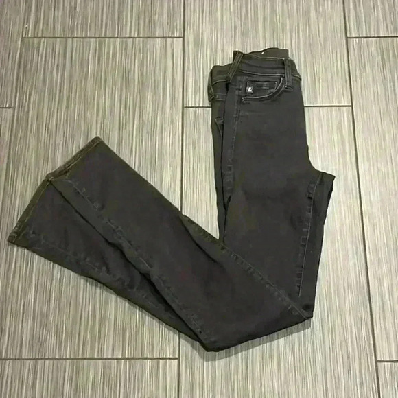 H&M Women's Black Mid Rise Shaping Skinny Regular Waist Denim Jeans Size 25 - Picture 3 of 16